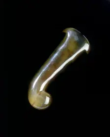 Agate hilt from a khanjar (dagger), Indian, 19th century. Creator: Unknown