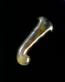 Agate hilt from a khanjar (dagger), Indian, 19th century. Creator: Unknown