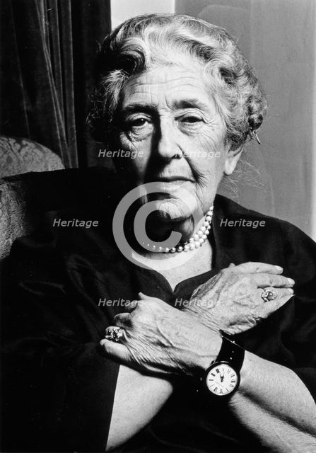 Agatha Christie (1890-1976), British writer. Creator: Unknown.
