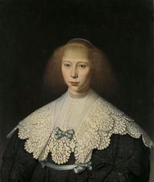 Agatha Geelvinck (1617-38). First wife of Frederik Dircksz Alewijn, 1637-1640. Creator: Dirck Dircksz. Santvoort
