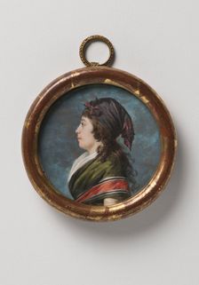 Agathe-Francoise Bonvallet, the artist's wife, 1793. Creator: Jacques Antoine Lemoine