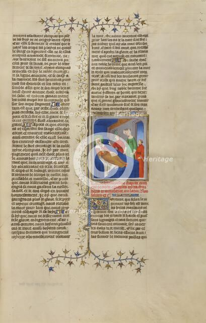 Agathocles Orders His Wife and Children to Flee to Egypt, about 1413-1415. Creators: Boucicaut Master, Workshop of the Boucicaut Master.