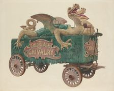 Age of Chivalry Circus Wagon, c. 1938. Creator: Howard Weld