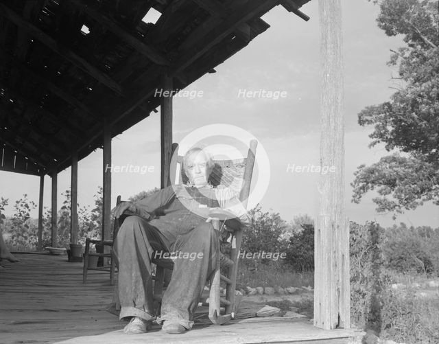 Aged cotton farmer, Greene County, Georgia, 1937. Creator: Dorothea Lange.
