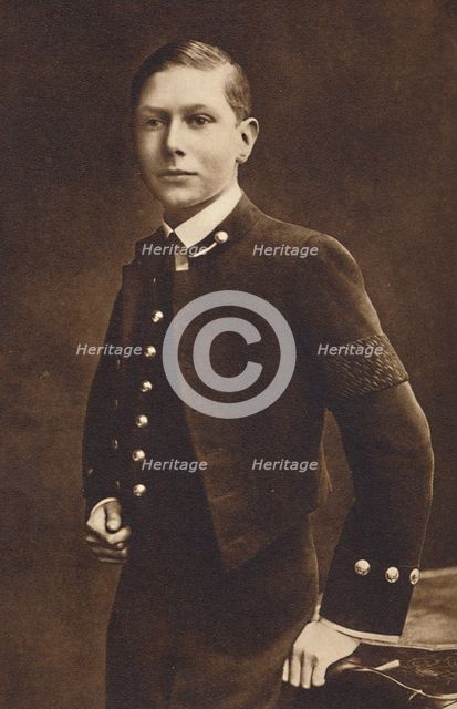 'Aged sixteen - Prince Albert, Naval cadet at Osborne', c1910, (1937). Artist: Unknown.