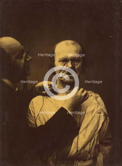 Aggression, wickedness, 1854-1856, printed 1862. Creator: Duchenne de Boulogne.