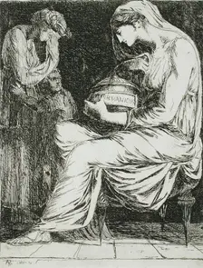 Aggripina with the Ashes of Germanicus, c1775. Creator: Alexander Runciman