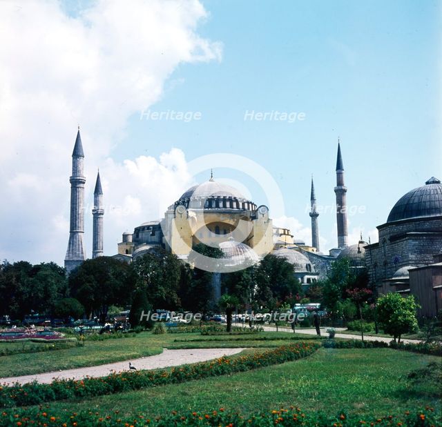 Aghia Sophia (St. Sophia) Byzantine Architecture, Istanbul, c20th century. Artist: CM Dixon.