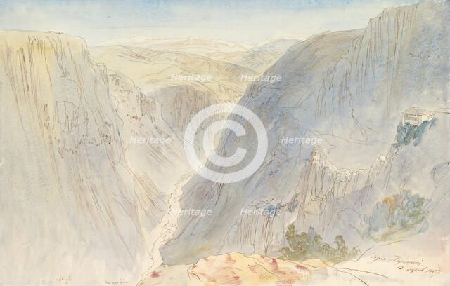 Agia Paraskevi, Epirus, Greece, April 13, 1857. Creator: Edward Lear.
