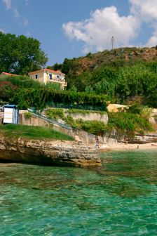 Agios Thomas Beach, Kefalonia, Greece. Creator: Peter Thompson