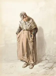 Aglaé, between c1859 and c1860. Creator: Paul Gavarni