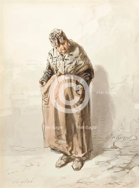 Aglaé, between c1859 and c1860. Creator: Paul Gavarni.