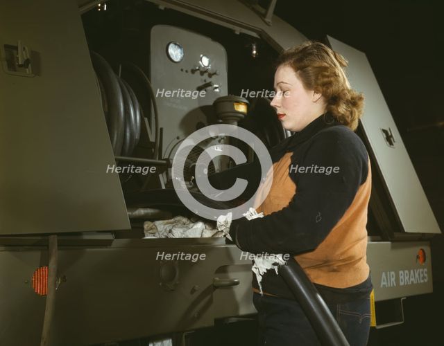 Agnes Cliemka, age 23, married and husband may be going into the service..., Milwaukee, Wis., 1943. Creator: Howard Hollem.