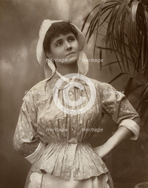 Agnes Hewitt, British actress, 1887. Artist: HS Mandelssohn