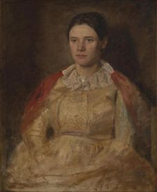 Agnete Skovgaard, née Lange, the artist's wife, 1887. Creator: Joakim Skovgaard
