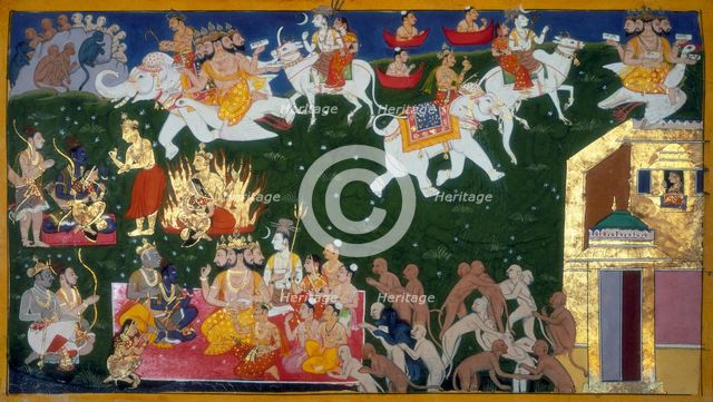 Agni Pariksha, 1652. Creator: Sahib Din.
