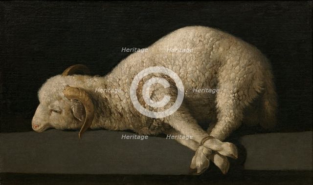 Agnus Dei, between 1635 and 1640. Creator: Francisco de Zurbaran.