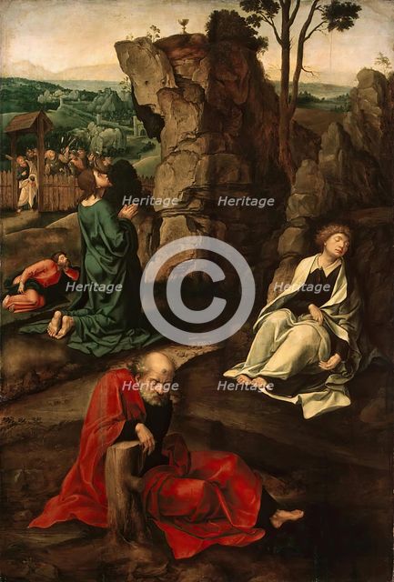 Agony in the Garden, 1528. Creator: Pieter Coecke van Aelst.