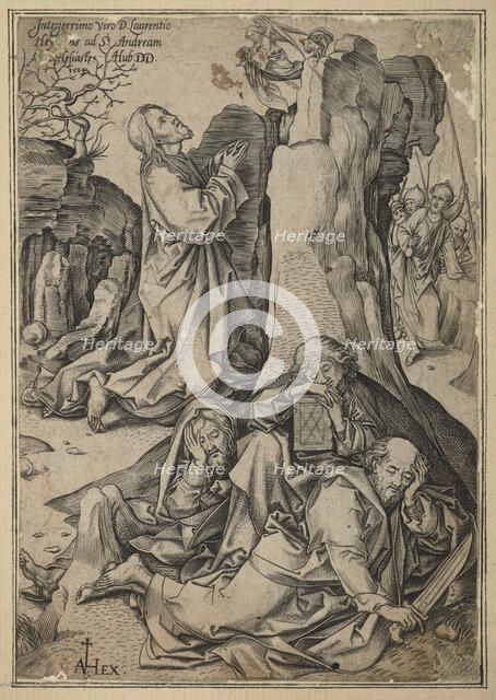 Agony in the Garden, 1584. Creator: Adriaen Huybrechts.