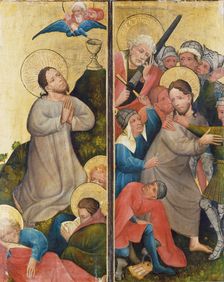 Agony in the Garden and Arrest of Christ, c1420. Creator: Master of the Middle Rhine