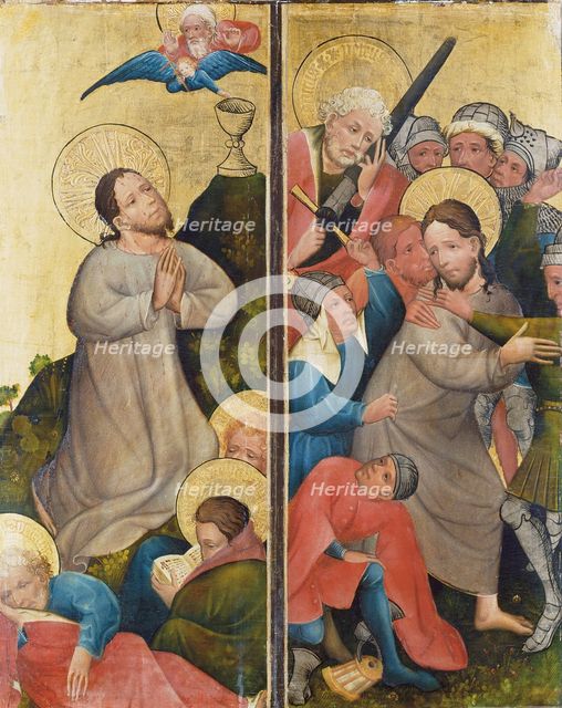 Agony in the Garden and Arrest of Christ, c1420. Creator: Master of the Middle Rhine.