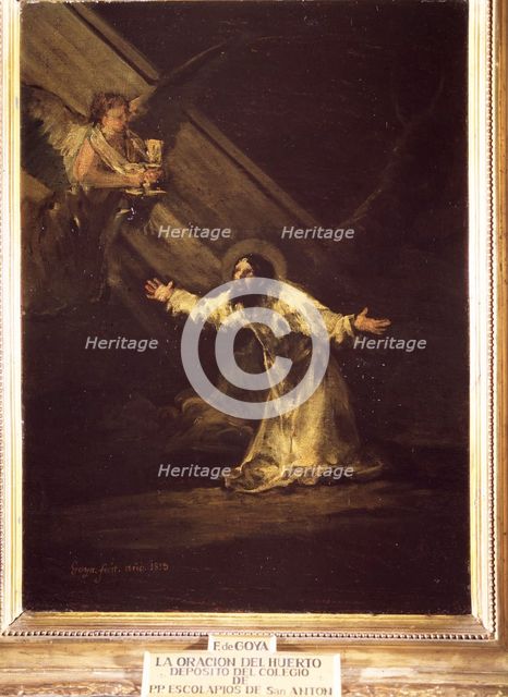 Agony in the Garden', oil by Francisco de Goya.