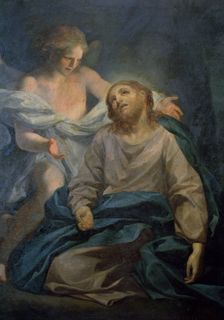 Agony in the Garden oil on wood, held in Madrid (1774-1776), from the collection of Infante Gab…