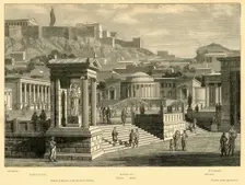 Agora of Athens (restored) 1890. Creator: Unknown