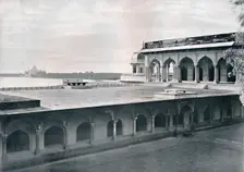 Agra. The Dewan-i-Khas Showing the Taj c1910. Creator: Unknown