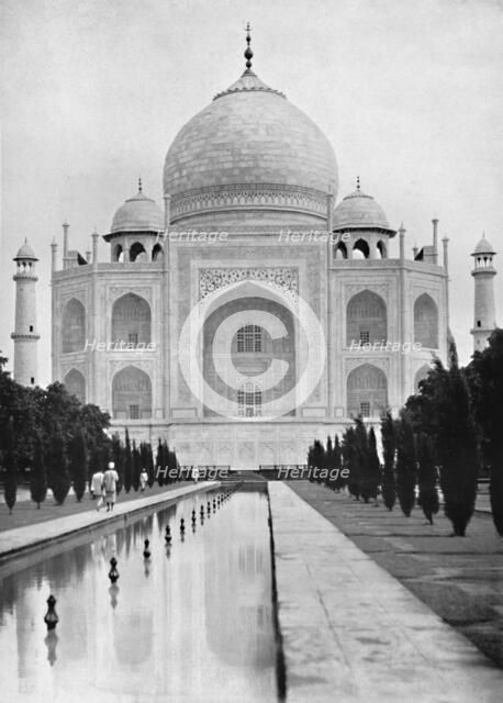 'Agra. The Taj Mahal near view', c1910. Creator: Unknown.