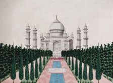 Agra: The Taj Mahal, (between 1800 and 1899?). Creator: Unknown