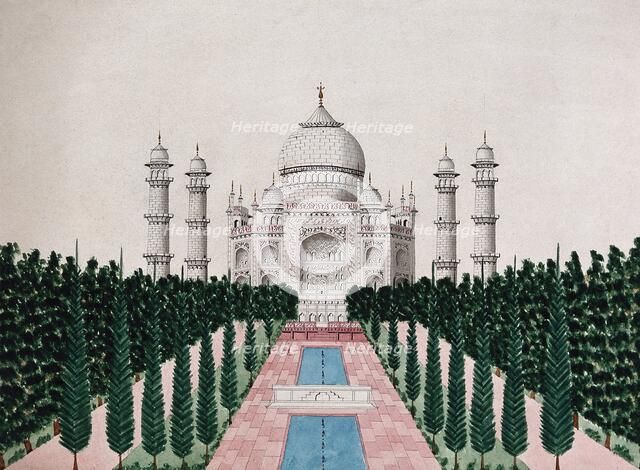 Agra: The Taj Mahal, (between 1800 and 1899?). Creator: Unknown.