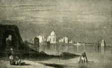 Agra and the Taj Mahal from the River Jumna 1820s, (1901). Creator: Unknown