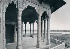 Agra. Balcony of the Jasmine Tower c1910. Creator: Unknown