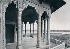 Agra. Balcony of the Jasmine Tower c1910. Creator: Unknown