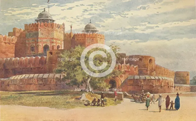 'Agra Fort - Outside the Delhi Gate', c1880 (1905). Creator: Alexander Henry Hallam Murray.