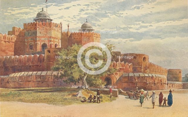 'Agra Fort - Outside the Delhi Gate', c1880 (1905). Creator: Alexander Henry Hallam Murray.