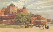 Agra Fort - Outside the Delhi Gate c1880 (1905). Creator: Alexander Henry Hallam Murray