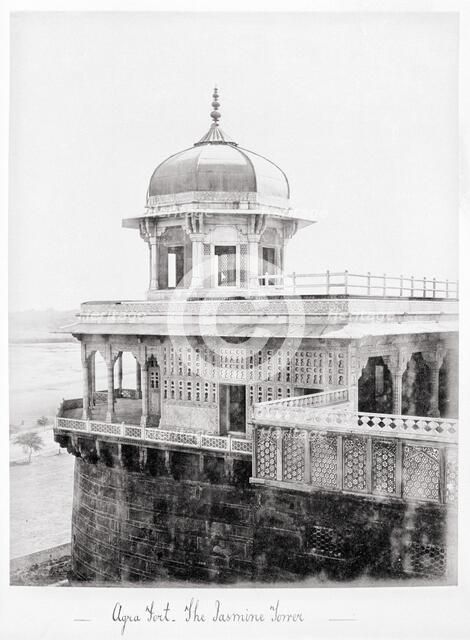 Agra Fort, The Jasmine Tower, Late 1860s. Creator: Samuel Bourne.