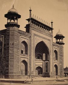 Agra, India: a large ornate building, c1858. Creator: Felice Beato