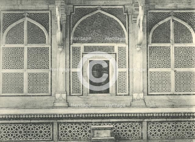 'Agra. Screen of Sulim Chishti's Tomb, Futtehpur Sikri'. Creator: Unknown.