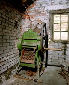 Agricultural machinery at Cloggs Farm, Hawkridge, Somerset, 1999. Artist: M Hesketh Roberts
