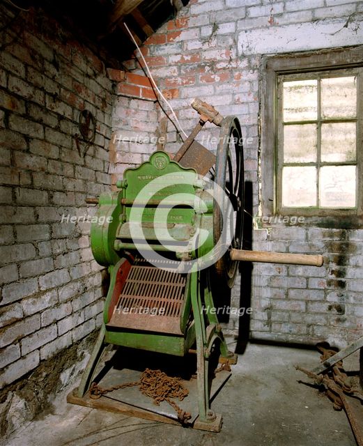Agricultural machinery at Cloggs Farm, Hawkridge, Somerset, 1999. Artist: M Hesketh Roberts