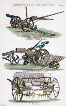 Agricultural implements, 19th century