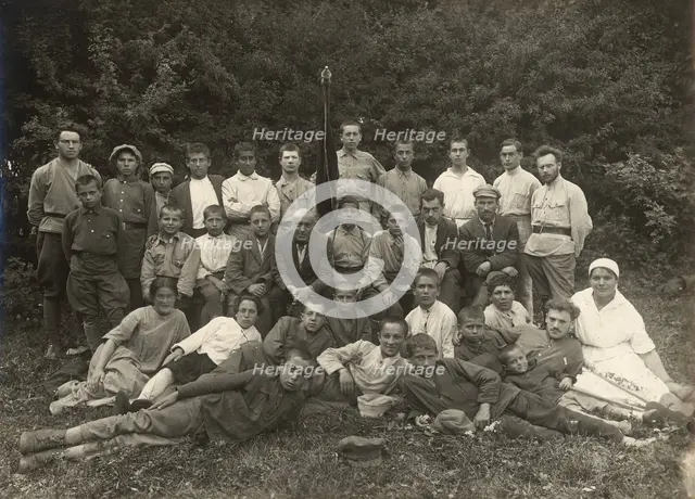 Agricultural school (farm) near Minsk: General meeting, 1922. Creator: Unknown.