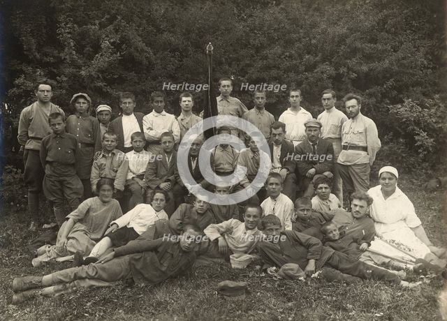 Agricultural school (farm) near Minsk: General meeting, 1922. Creator: Unknown.