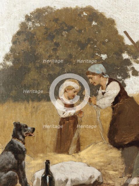 Agriculture: Sketch for the school in rue Chateau-Landon, 10th arrondissement of Paris, 1881. Creator: Jules Didier.