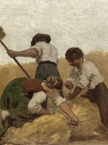 Agriculture: Sketch for the school in rue Chateau-Landon, 10th arrondissement of Paris, 1881. Creator: Jules Didier