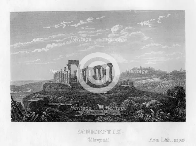 Agrigento, Sicily, Italy, c1833. Creator: Unknown.