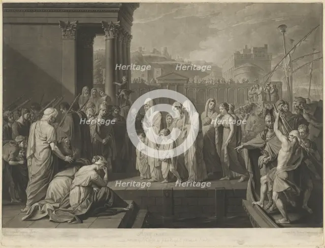 Agrippina Landing at Brindisi with the Ashes of Germanicus, 1776. Creator: Richard Earlom.